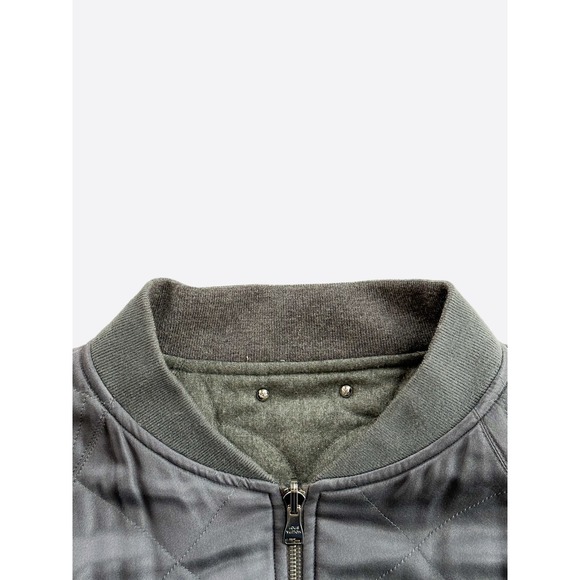 Louis Vuitton Navy Embroidered Reversible Bomber Jacket - Picture 5 of 8